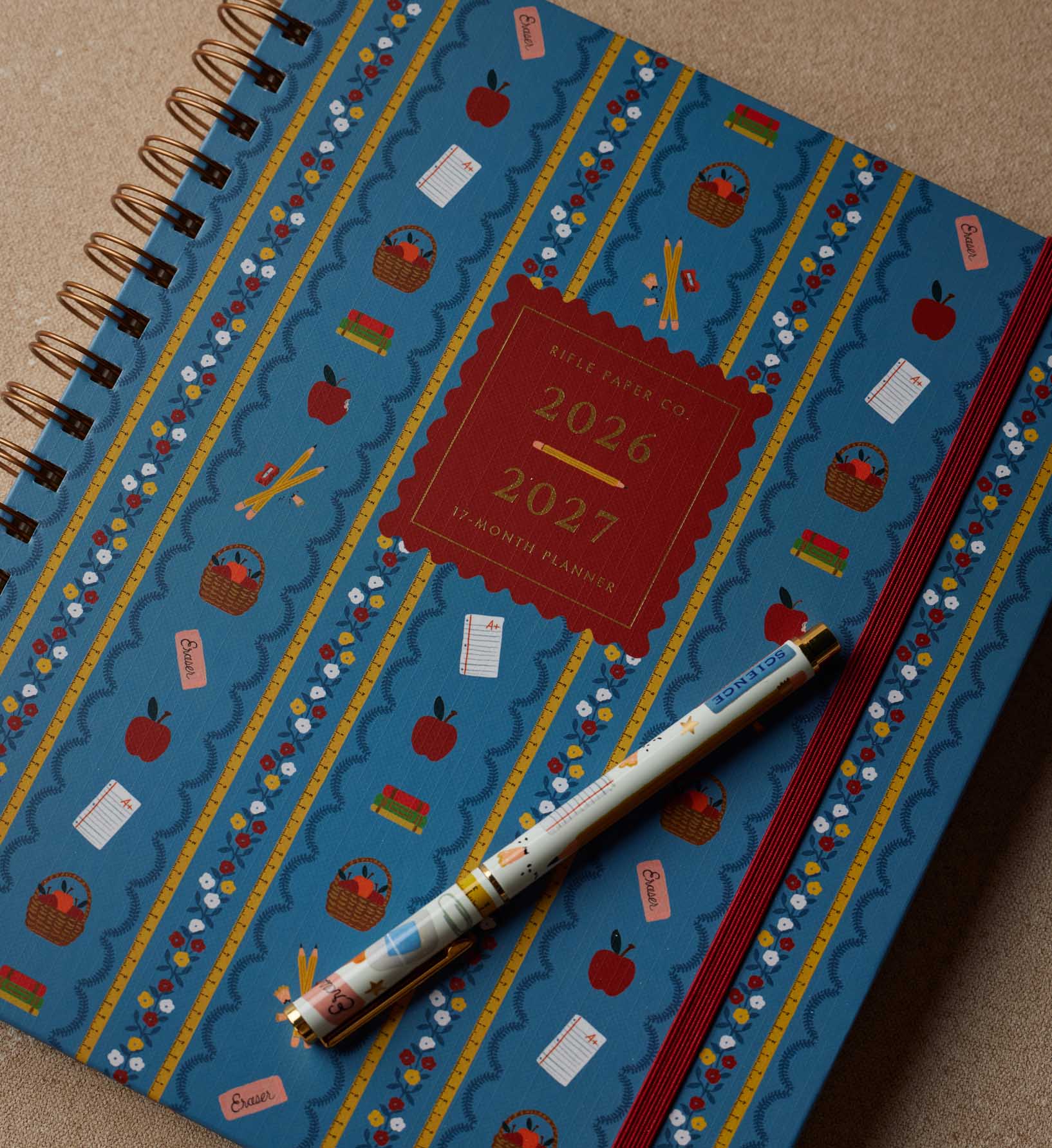 2026-2027 17-Month Academic Hardcover Spiral Planner - Schoolhouse