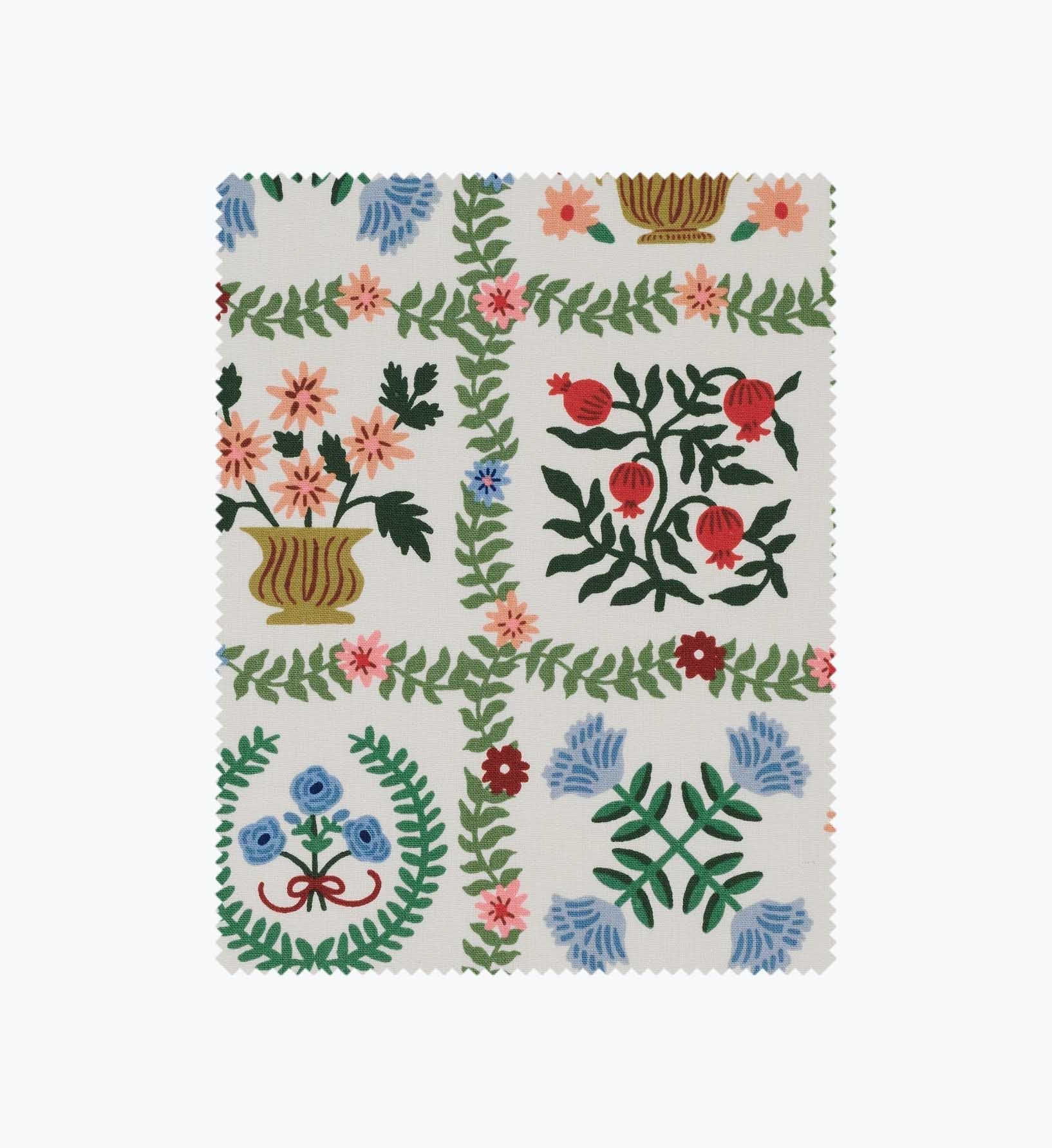 Helena Canvas Fabric - Cream