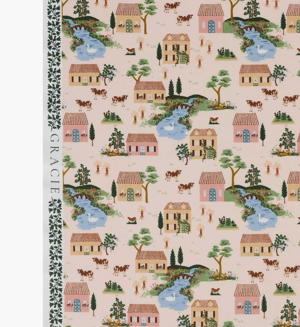 Cotswolds Cotton Fabric - Pink