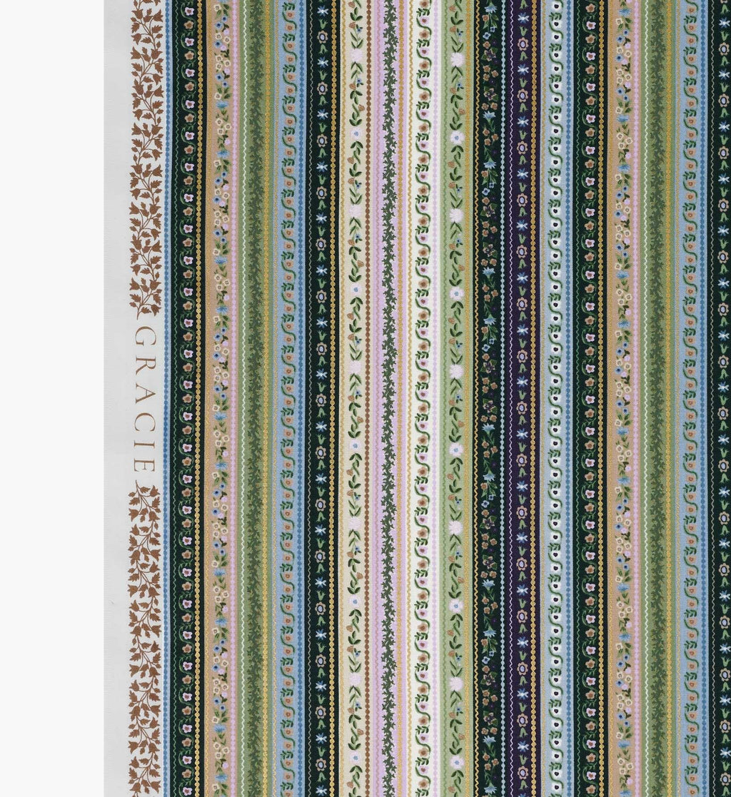 Gemma Cotton Metallic Fabric - Cool