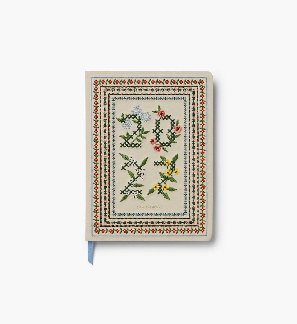 2027 12-Month Embroidered Bookbound Planner - Heritage Sampler