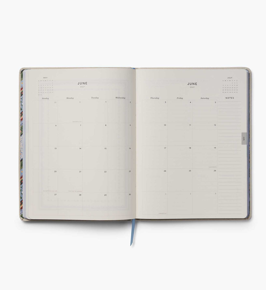 2027 12-Month Embroidered Bookbound Planner - Heritage Sampler